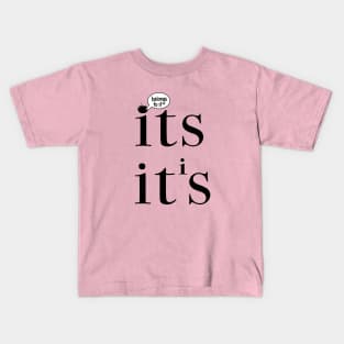 Its It's Grammar Police Kids T-Shirt